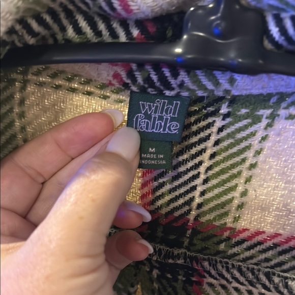 Wild Fable Green and Pink Plaid Top size medium - Picture 2 of 4
